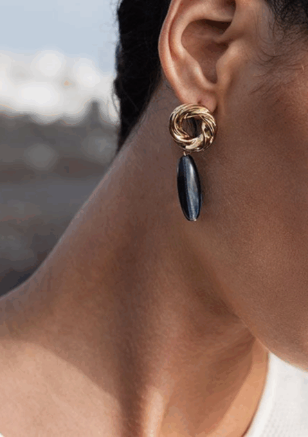 Boucles Norma Bleu – Image 3