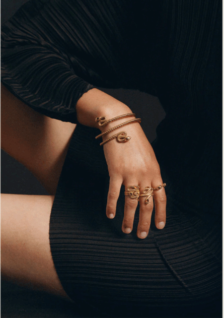 Bague Sissi Serpent Pierre – Image 2