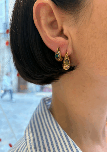 Créoles Jasmine ovale – Image 3