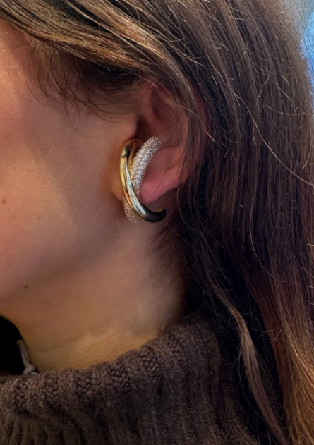 Boucle d'oreille X Or & Shiny – Image 3