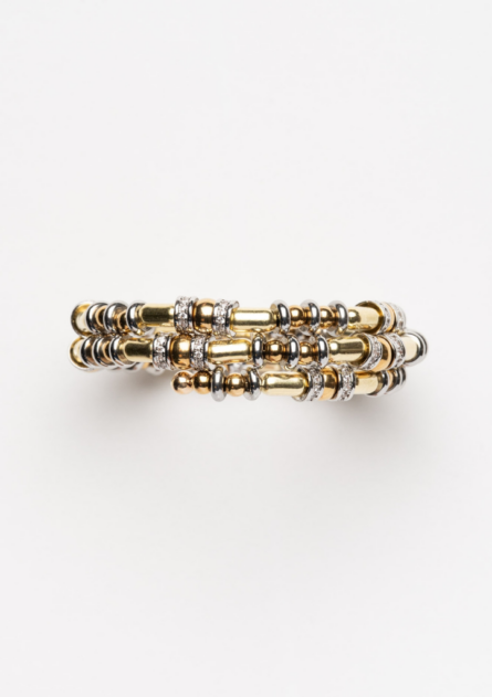 Bracelet Disc Or et Argent – Image 3
