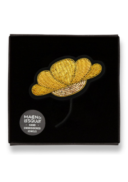 Broche Fleur Dorée – Image 3