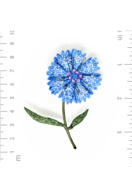 Broche Blue Bottleflower – Image 4