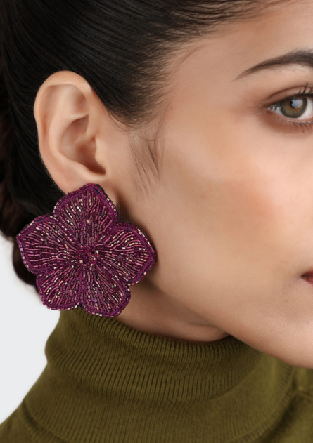 Boucles d’oreilles Petit Hibiscus – Image 4