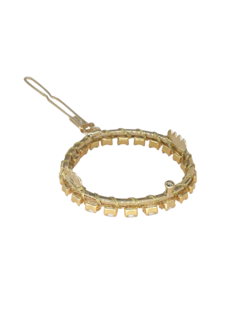 Barrette Ronde Perles Nacrées - Tabata – Image 4