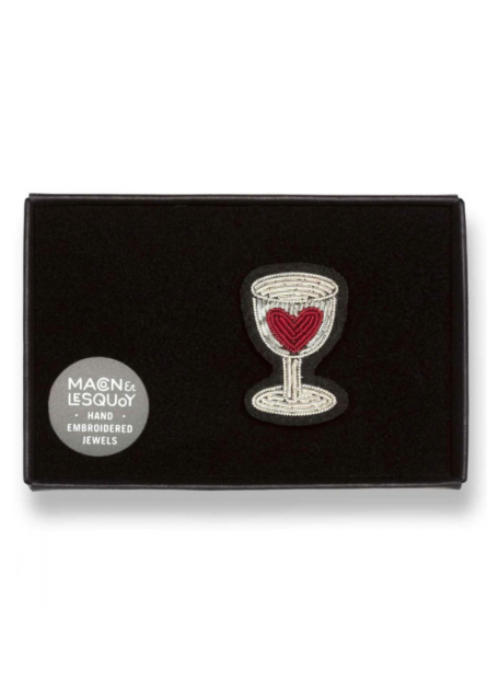 Broche Verre Cœur Rouge – Image 3